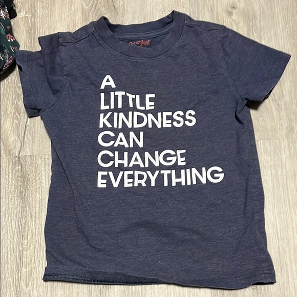 Navy Blue Kids T-Shirt with Positive Message - Picture 1 of 1
